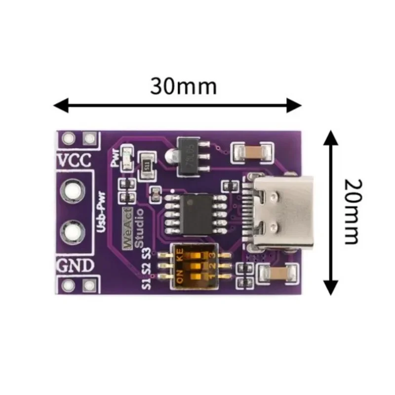 2 шт. PD/QC/AFC триггерный модуль быстрой зарядки поддерживает фиксированный выход
