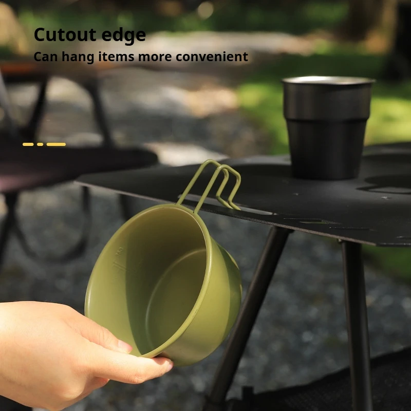 Уличный складной портативный стол ультратонкий регулируемый столик из