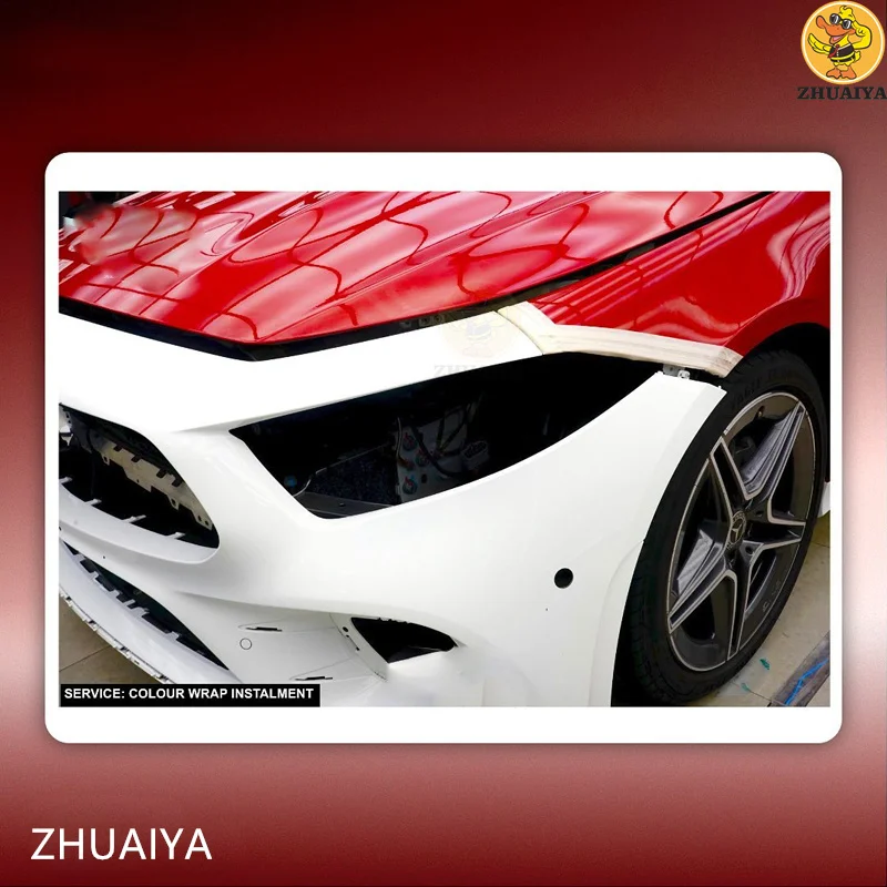 Жидкая Серебристая виниловая пленка ZHUAIYA для упаковки автомобилей не содержит