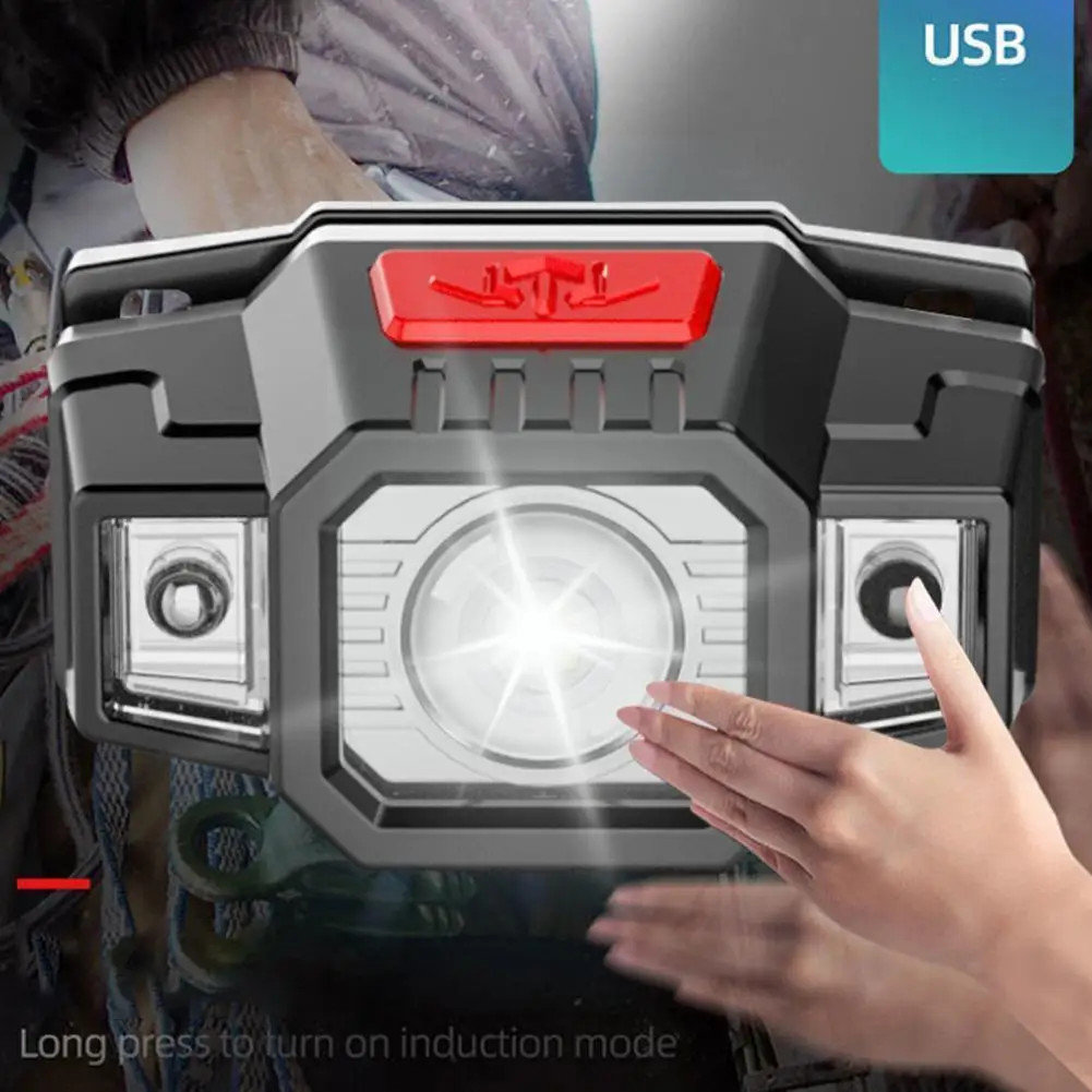 

Фонарь налобный светодиодный Ультраяркий, водонепроницаемый, индукционный, M6t1