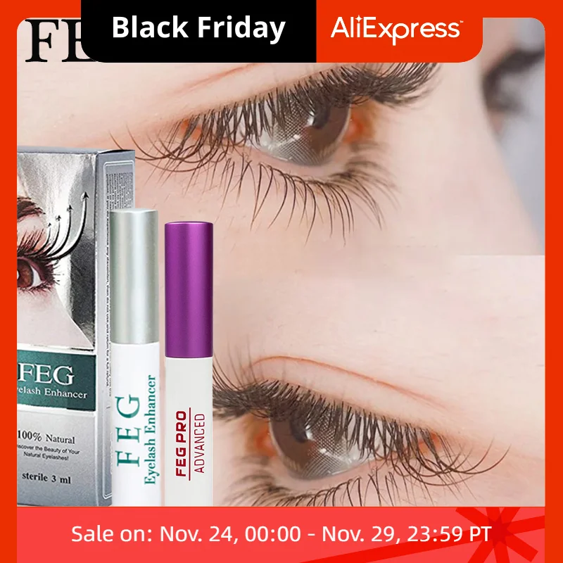 

FEG Eyelash Growth Pro Enhancer Fast Effective Growth Natural Eyelash Eyebrow Treatments Serum Thicker Lengthening 3ml