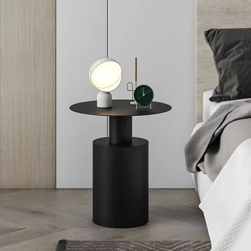 

Aoliviya Sh New Nordic Style Modern Simple Bedside Table Bedroom round Small Table Creative Bedside Table Light Luxury Iron Beds
