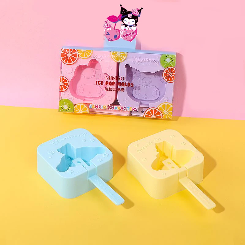 

Sanrio Kawaii Kuromi Cinnamoroll My Melody Anime Silicone Popsicle Mold Summer Ice Grid Diy Ice Artifact Cartoon Household