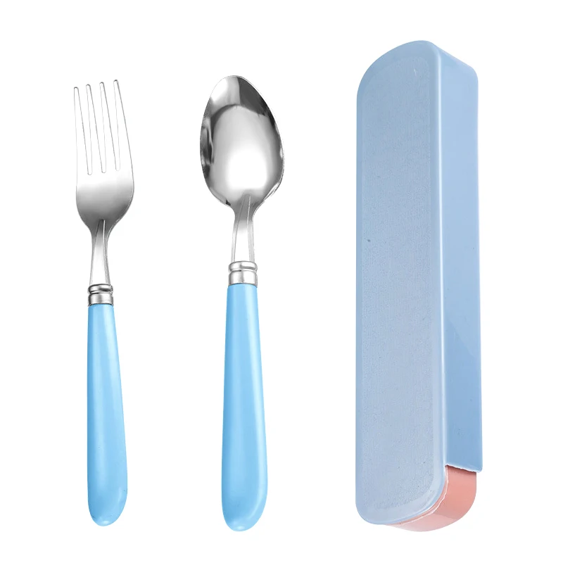 Набор столовых приборов TPXCKz детский  из нержавеющей стали 2 шт.