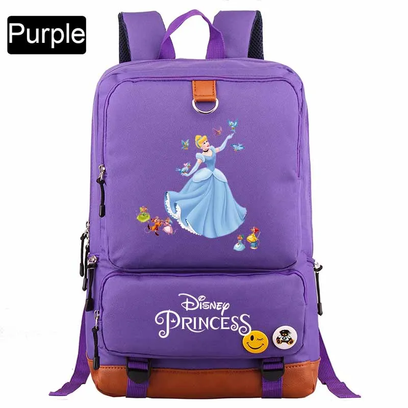 

Disney Princess Cinderella Backpack For Boys Girls Travel Shoulder Backpack Men Women Large Capacity Daily Bookbag Mochila