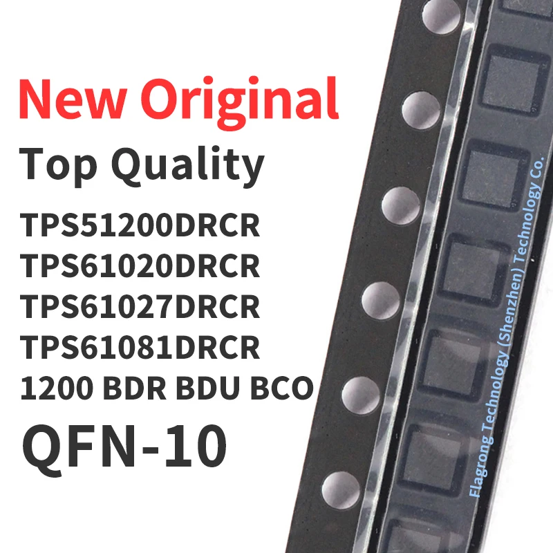 10 PCS TPS51200DRCR TPS61020DRCR TPS61027DRCR TPS61081DRCR Silkscreen 1200 BDR BDU BCO QFN-10 Chip IC New Original