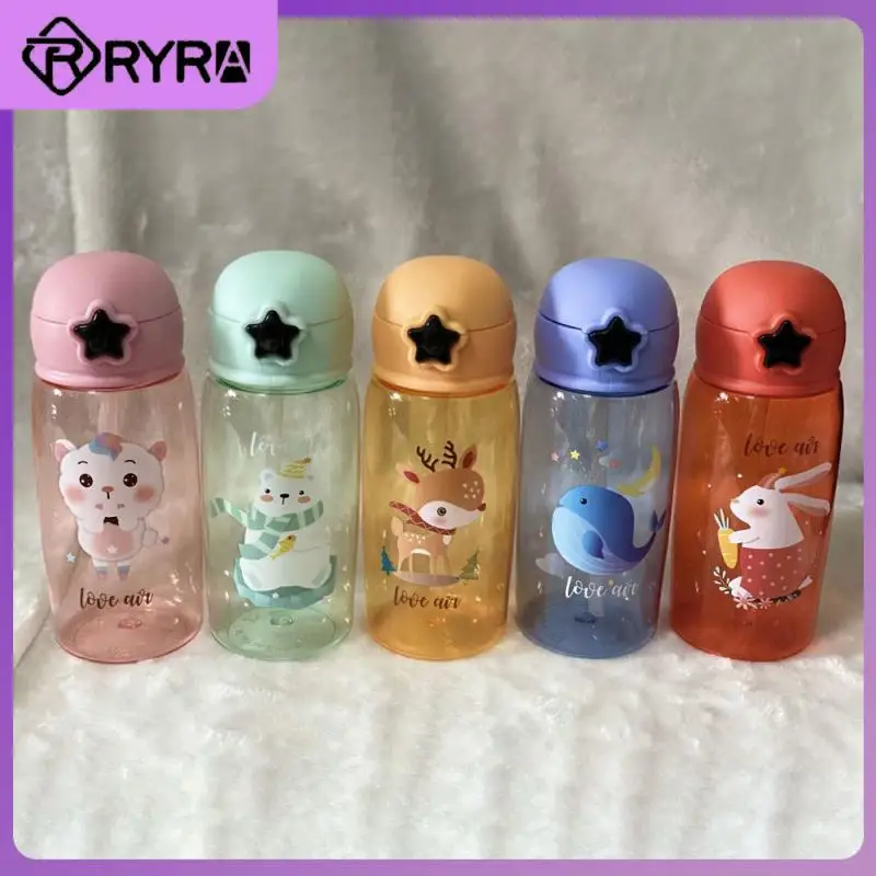 

550ml Plastic Cup Male And Female Sports Fitness Cup Portable Girls Water Bottle Kitchen Tools Plastic Duck Mouth Cup Summer