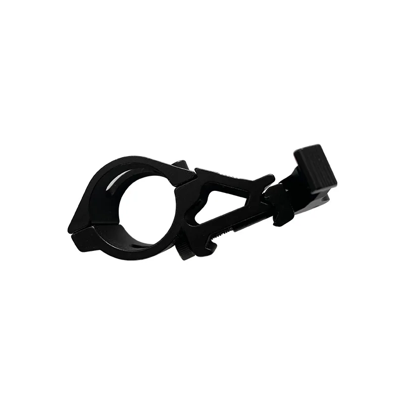 45degree quick release crooked neck flashlight clamp  25.4mm flashlight clamp side clip oblique clip quick release bracket