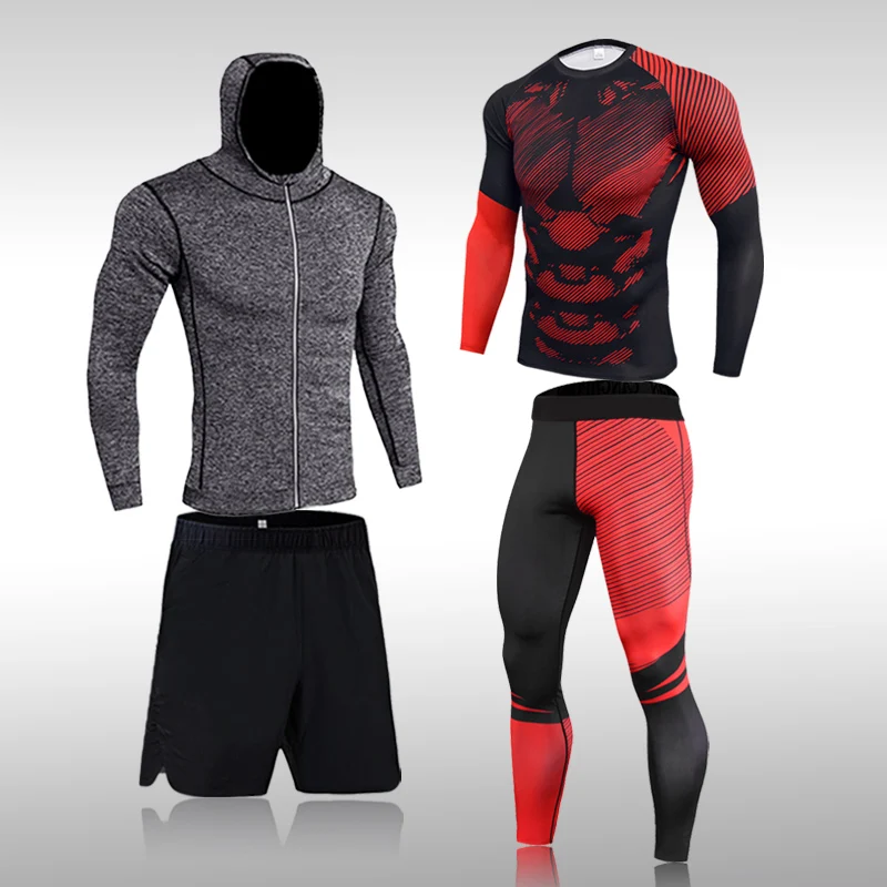 

Мужские быстросохнущие спортивные костюмы Rashguard, трикотажные изделия для джиу-джитсу, трико, брюки, рубашка для бега, боксерские комплекты д...