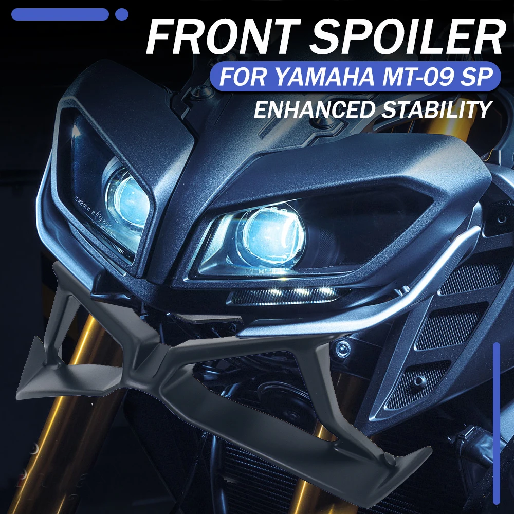 

For YAMAHA MT 09 MT-09 MT09 SP mt09 2017- 2020 New Black Motorcycle Accessories Front Downforce Naked Frontal Spoilers Fairing