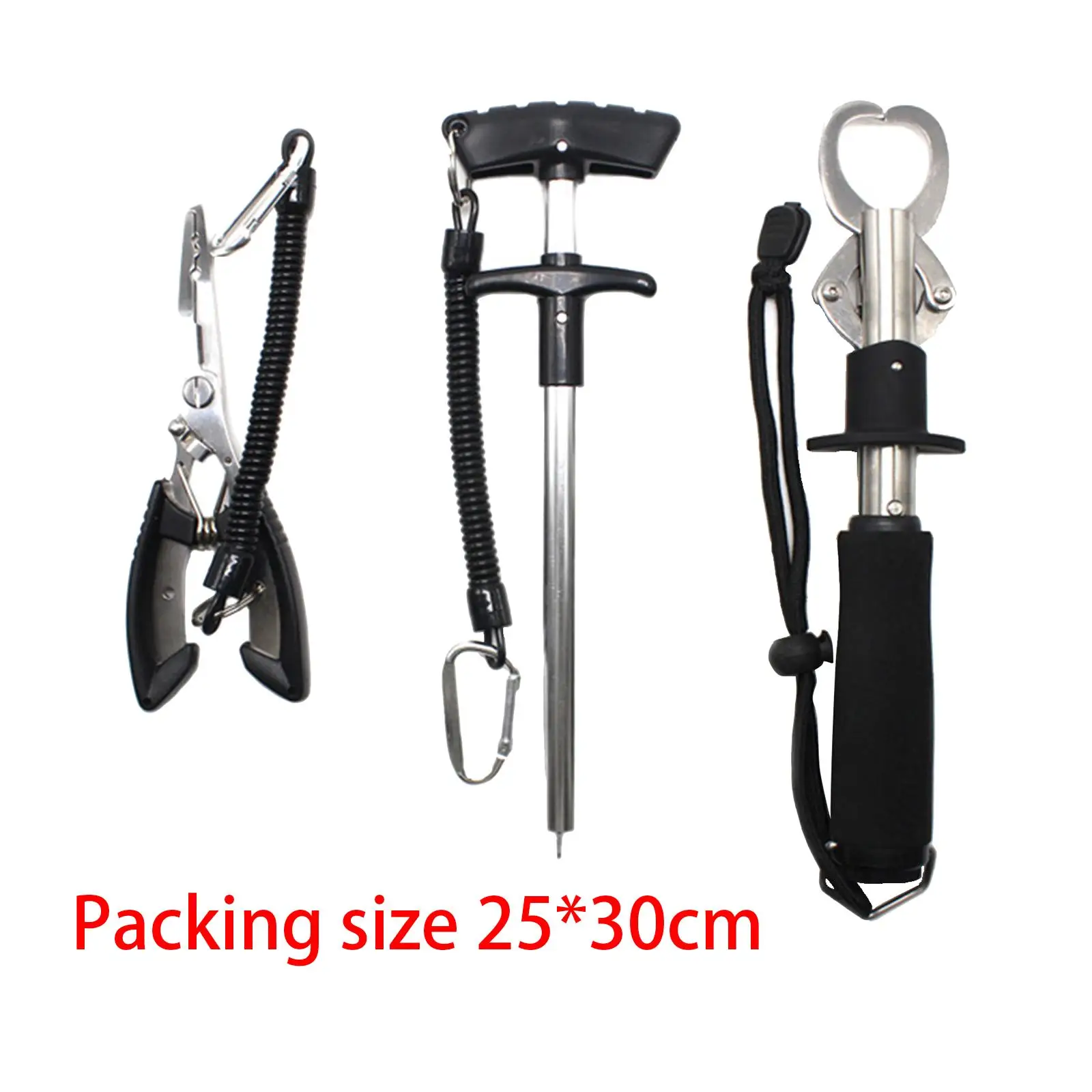 

3Pcs Fishing Pliers Set Professional Portable Fisherman Tools Stainless Steel Saltwater Resistant Toolkit Fittings Line Cutter