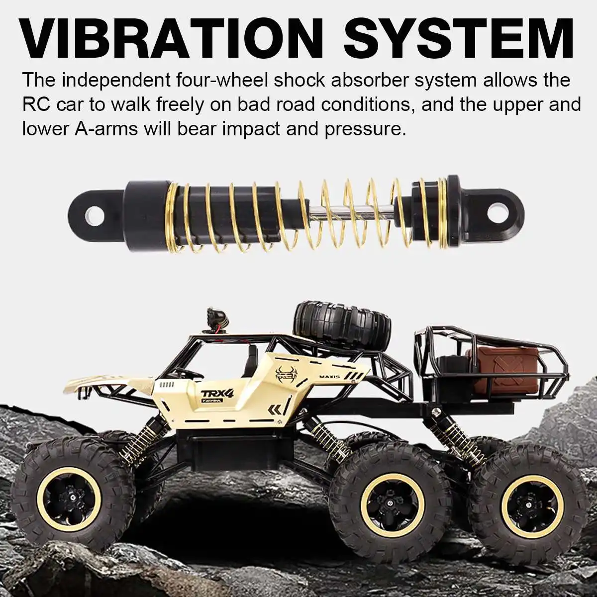 1/12 4WD 6 Wheels Remote Control Car 50km/h High Speed RC Car Electric Monster Truck Vehicle Models Toys for Children enlarge