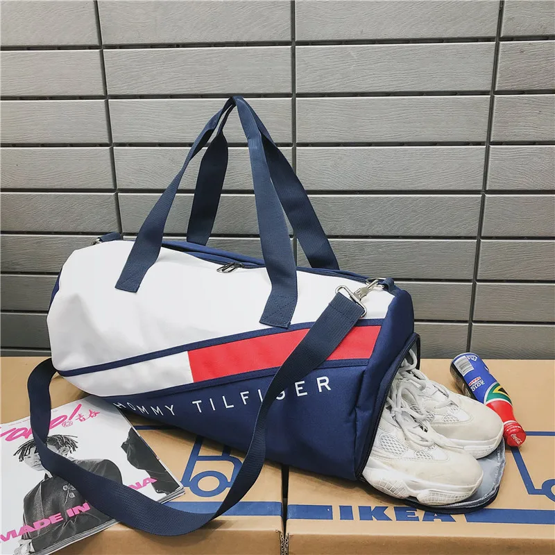 Korea Fitness Gym Bag For Women Female Beach Waterproof Travel Sports Luggage Handbag Yoga Sneaker Duffel Shoulder Weekend Bag