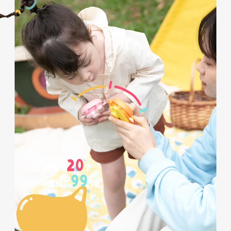 Фото Infant Shining Children's Walkie-Talkie Children's Mini Toy Portable UHF Wireless Internet Walkie-Talkie Children's Gift Bees №3