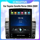 Автомобильный мультимедийный плеер 4G Carplay для Toyota Corolla Verso 2004-2009 2 Din 9,7 дюйма экран Tesla GPS-навигатор Android Авторадио