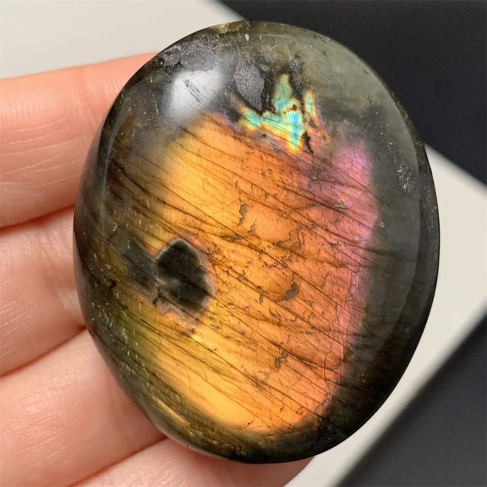 Натуральный Синий Оранжевый Светлый Лабрадор Камень Домашние Животные