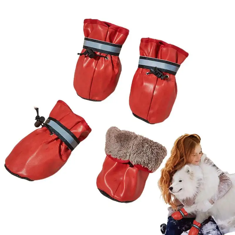 

Обувь для собак, водонепроницаемые ботинки для собак, противоскользящие ботинки для собак, обувь для дождя, противоскользящие резиновые бо...