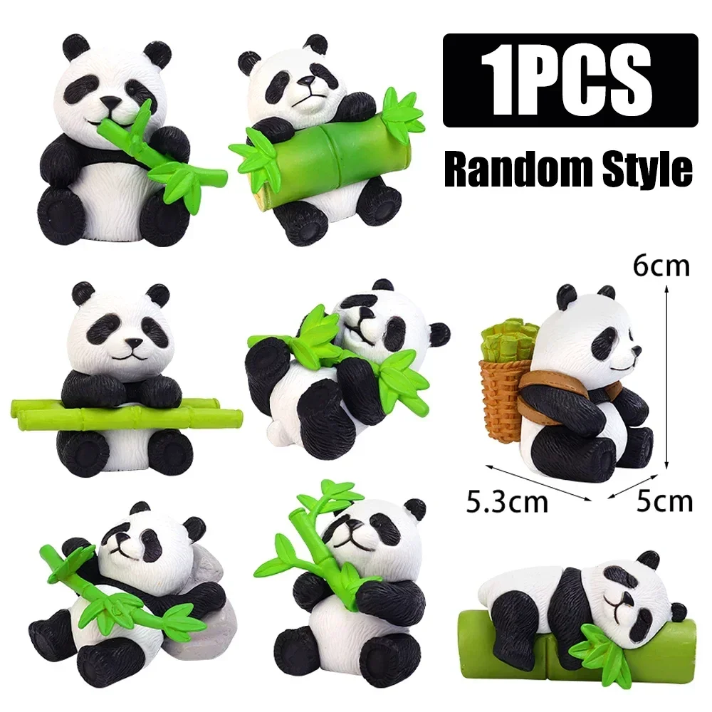 

Милый дизайн панды, автомобильная консоль, украшения, микроландшафтный офисный стол, небольшой пейзаж, украшение для офиса, дома, модель ремесла