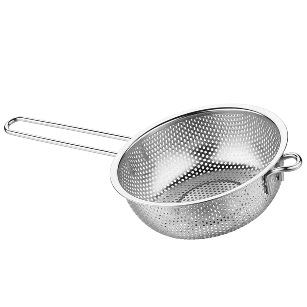 

Colander Strainer Basket Spoon Steel Mesh Kitchen Rice Stainless Skimmer Bowl Vegetable Washing Fruit Drain Wash Strainers Ladle