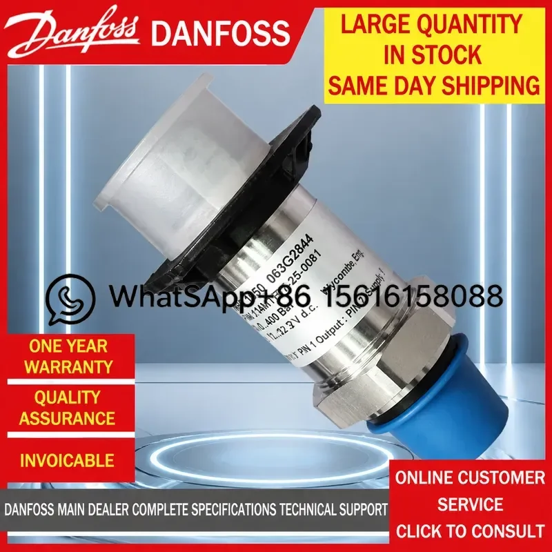 Фото Датчик давления Danfoss MBS1650 063G2841 2806 2859 2821 2805 Промышленный датчик высокой точности для гидравлических и воздушных компрессоров №1