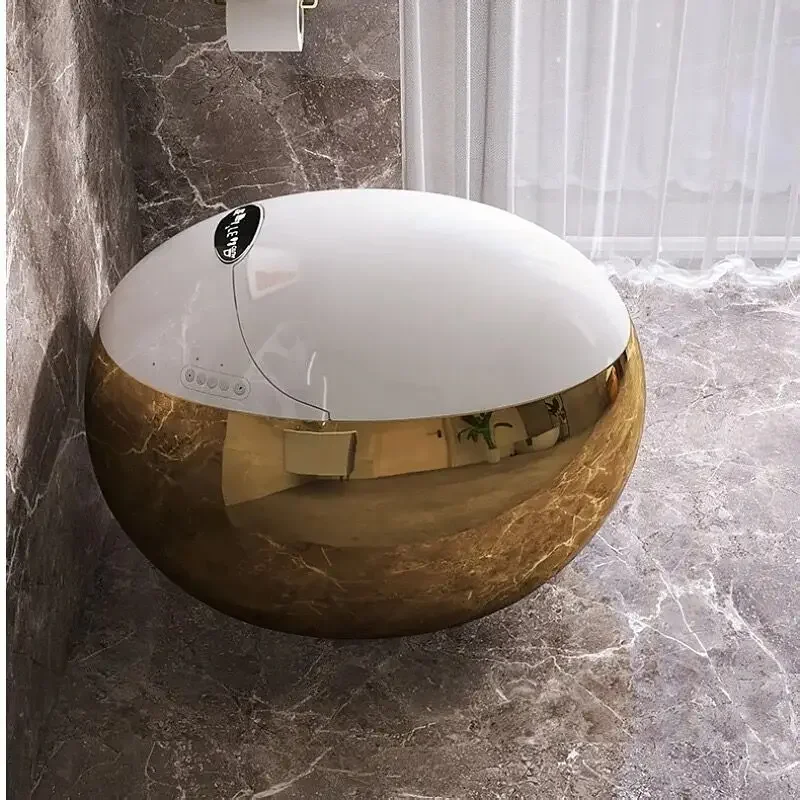 Inodoro inteligente с керамической поверхностью lujoso электрошапка под золото