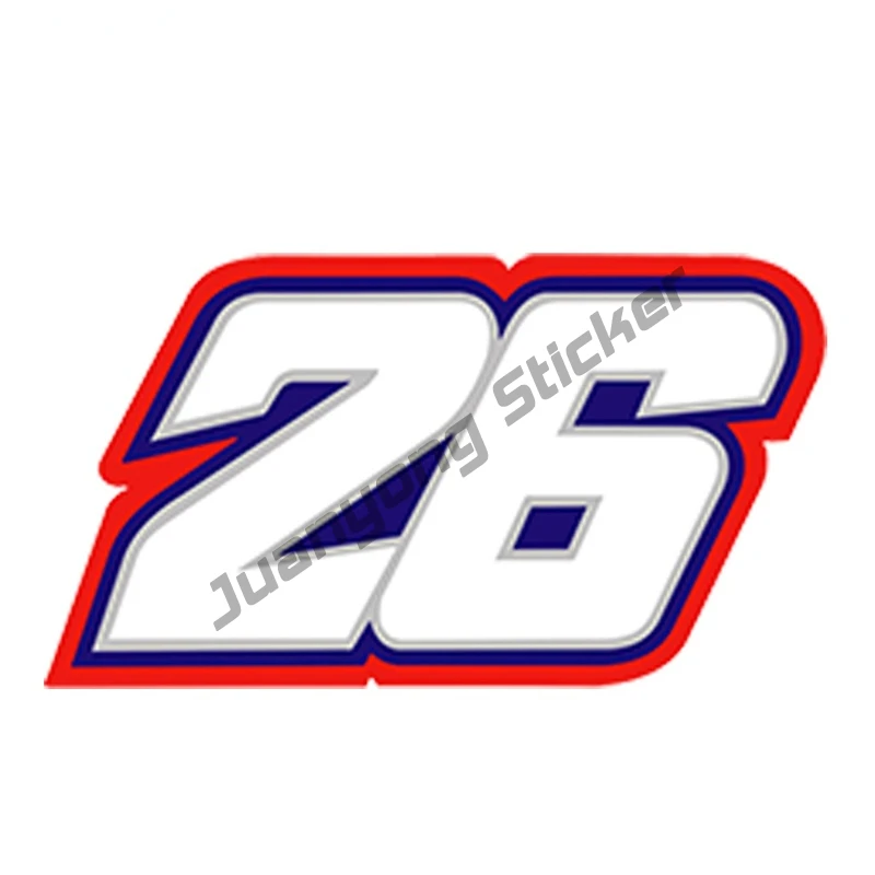 

Waterproof 26 Moto GP Vinyl Autocollants Sticker Styling JDM Refit Decal Motorsport Racing Anti Scratch Exterior Decor PVC13x8cm