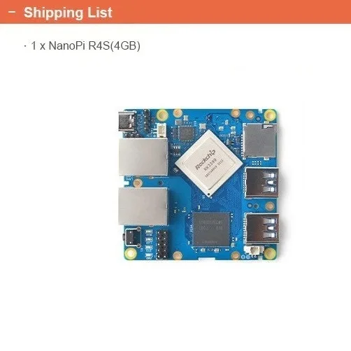 Open+Pi Nano R4S LTS &amp Combo 4G LPDDR4 RAM Rockchip RK3399 Dual Cortex-A72+Quad Cortex-A53 Mali-T864 GPU 2xGigabit LAN Debian