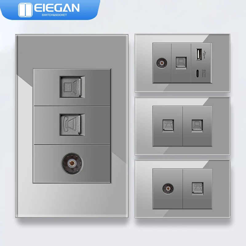 ЭЛЕГАН 118 мм серая панель из закаленного стекла стандартная серия швейцарского