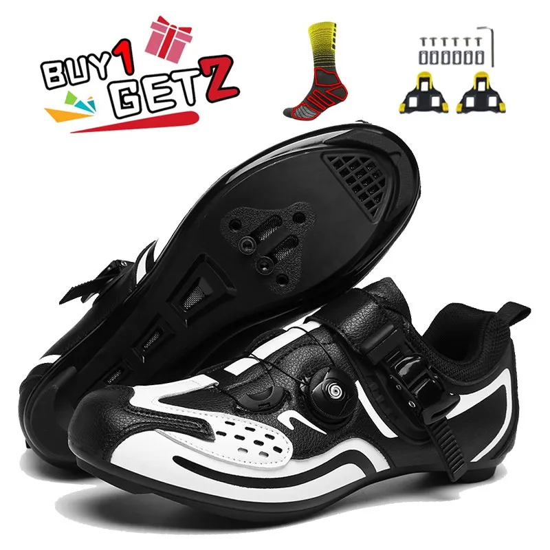 Купи Cycling Mountain Bike Shoes Men Black Sports Route Cleat Cyclocross Speed Flat Sneakers Racing New Women Bicycle Boots Unisex за 882 рублей в магазине AliExpress