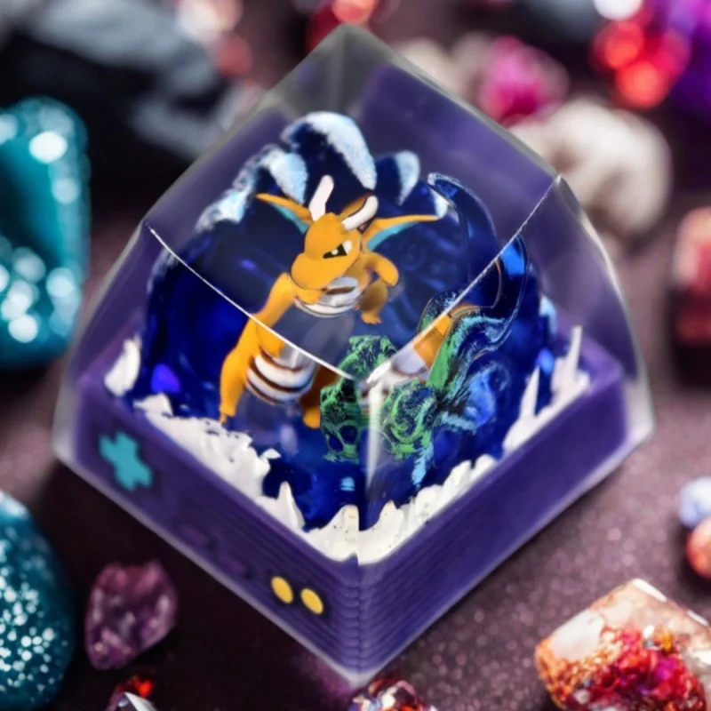 Новинка 3d-клавиатура с эльфом в стиле аниме механическая клавиатура прозрачными