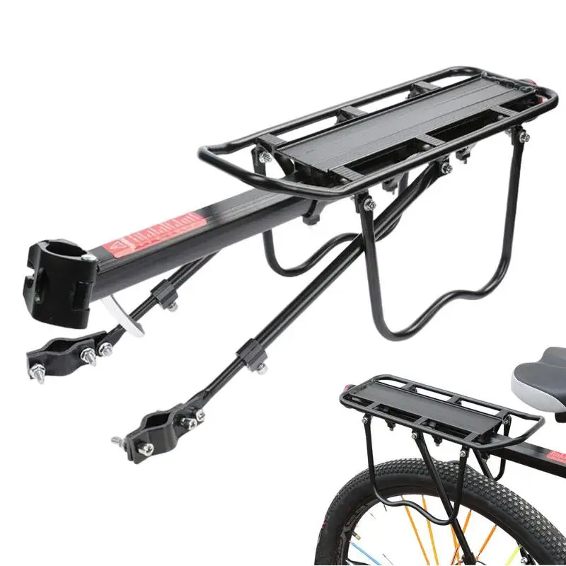 Rear Bike Rack Large Load Bike Cargo Rack Reinforced Support