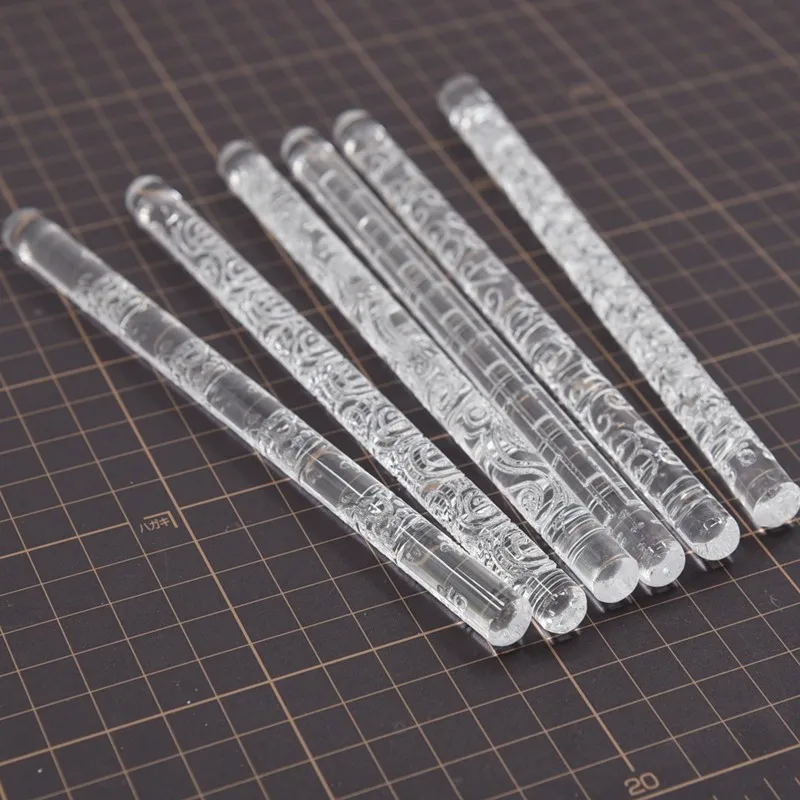 

Soft pottery puppet acrylic carving embossing rolling pin ultra-light clay puppet hand-made clothes accessories pattern tool