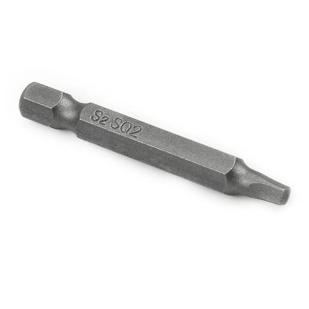 

3Pcs 50mm 1/4 Inch S2 With Sandblasting Surface Square Head Electric Screwdriver Head Screw Driver Bits Set Screwdriver Bit