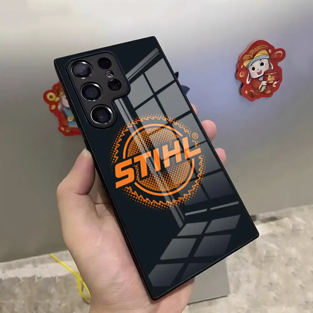 Чехол для телефона S-StihlS Timbersports Series для Samsung S25 Ultra S24 S22 S23 S20 Fe S21 Plus A54 A34 A16 A53 A14 Стеклянный чехол (art.: 3920cc956b7ba) - 3920cc956b7ba