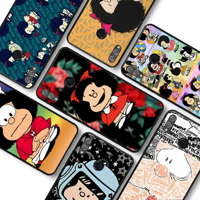 

Mafalda Girl Phone Case for Huawei Honor 10 i 8X C 5A 20 9 10 30 lite pro Voew 10 20 V30
