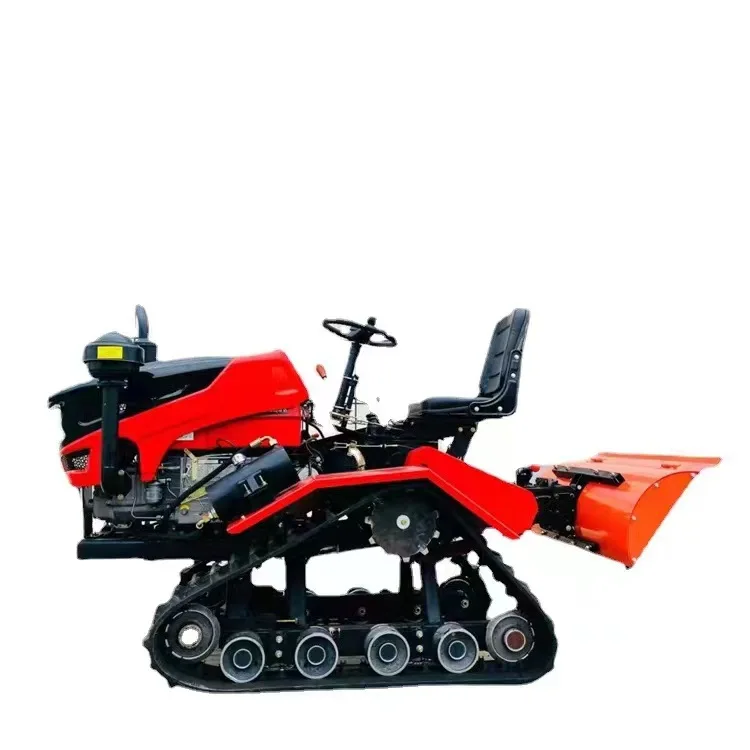 

25HP 35HP 50HP Paddy and Dry Land Farm Tractor with Front Loader Mini Crawler Tractor