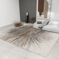 geometric printed velvet carpets for living room decoration large rug home bedroom area carpet bedside mat washable floor rugs