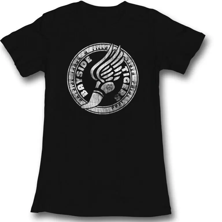 Сохраненная колокольчиком чёрная женская футболка Zach Junior