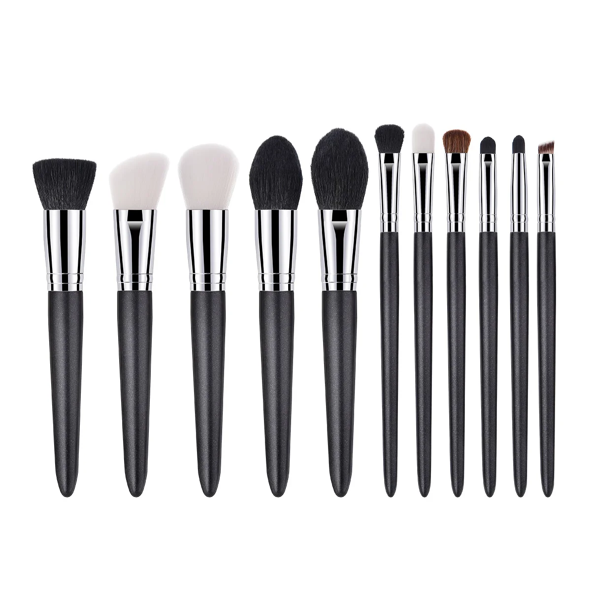 

11 Handle Goat Hair Professional Makeup Brushes Set Portable Premium Blending Eye Shadows Concealers Blush Brushes