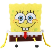 kawaii spongebobs sponge wipe acrylic accessories room decorator cute cartoon scouring pad drain rack anime dolls birthday gift