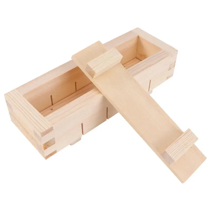 Caja Rectangular de madera para hacer Sushi, moldes de rodillo de arroz, prensa manual, herramientas de cocina