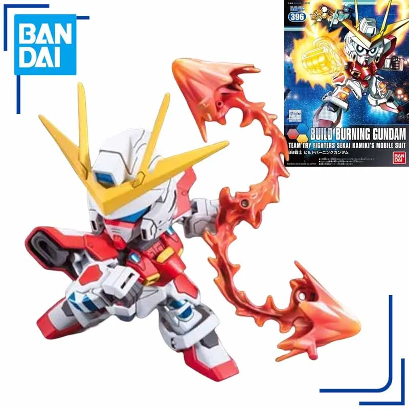 

BANDAI Genuine GUNDAM Anime Figure BB 396 BUILD BURNING GUNDAM Action Figure Toys Boy Christmas Birthday Gift Collectible