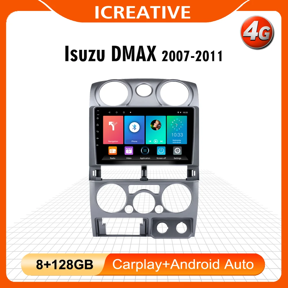 Für Isuzu DMAX MU-7 CHEVROLET COLORADO 2007-2011 2 Din Autoradio Android 9 Inch Touchscreen GPS Navigation Multimedia Player