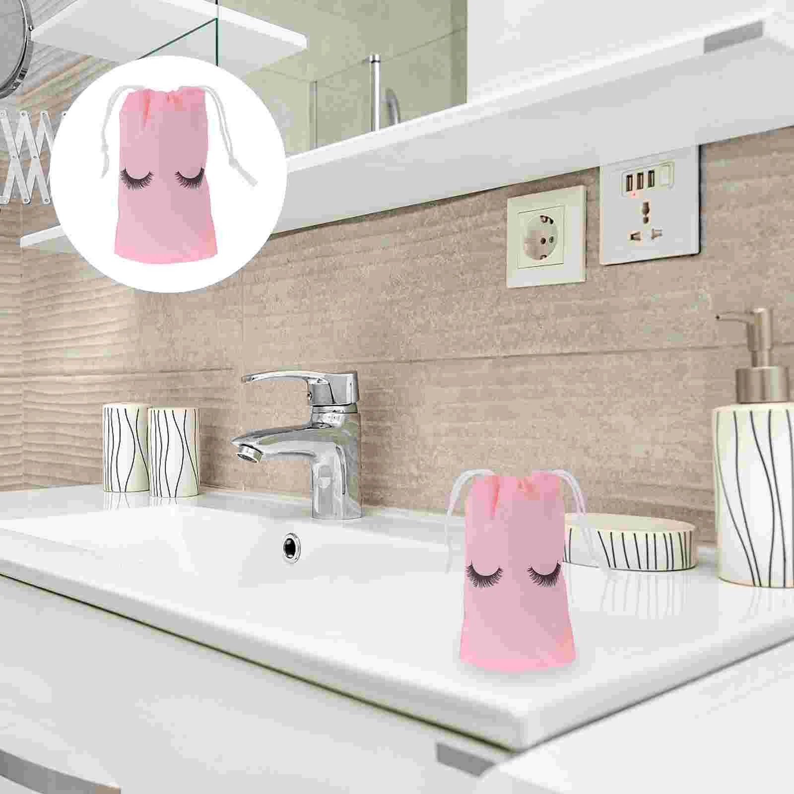 

100 Drawstring Toiletry Bag Lash Bags Bulk Drawstring Bags Makeup Drawstring Bags Drawstring