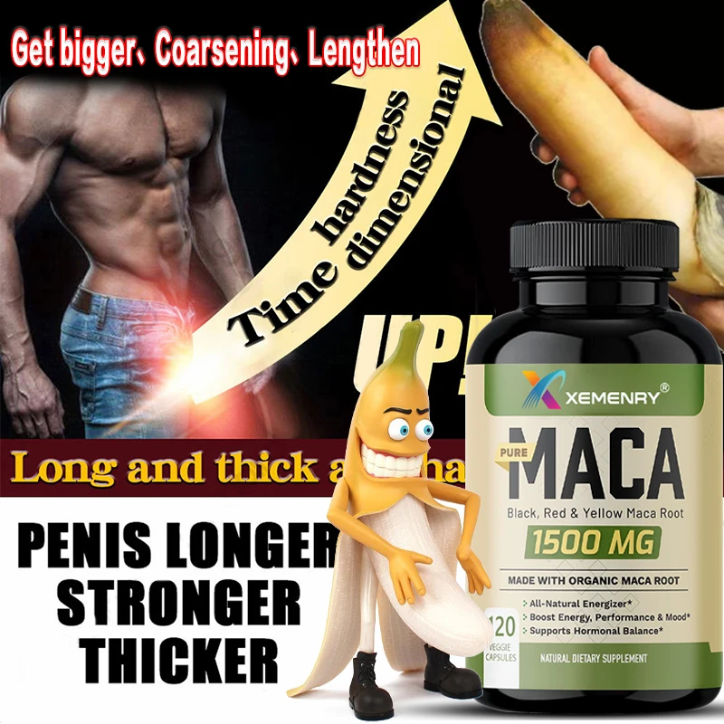 

Black Maca Root Extracts Energy Booster Improve Function Men Physical Strength Ginseng Powder Herbal Health Care Supplement