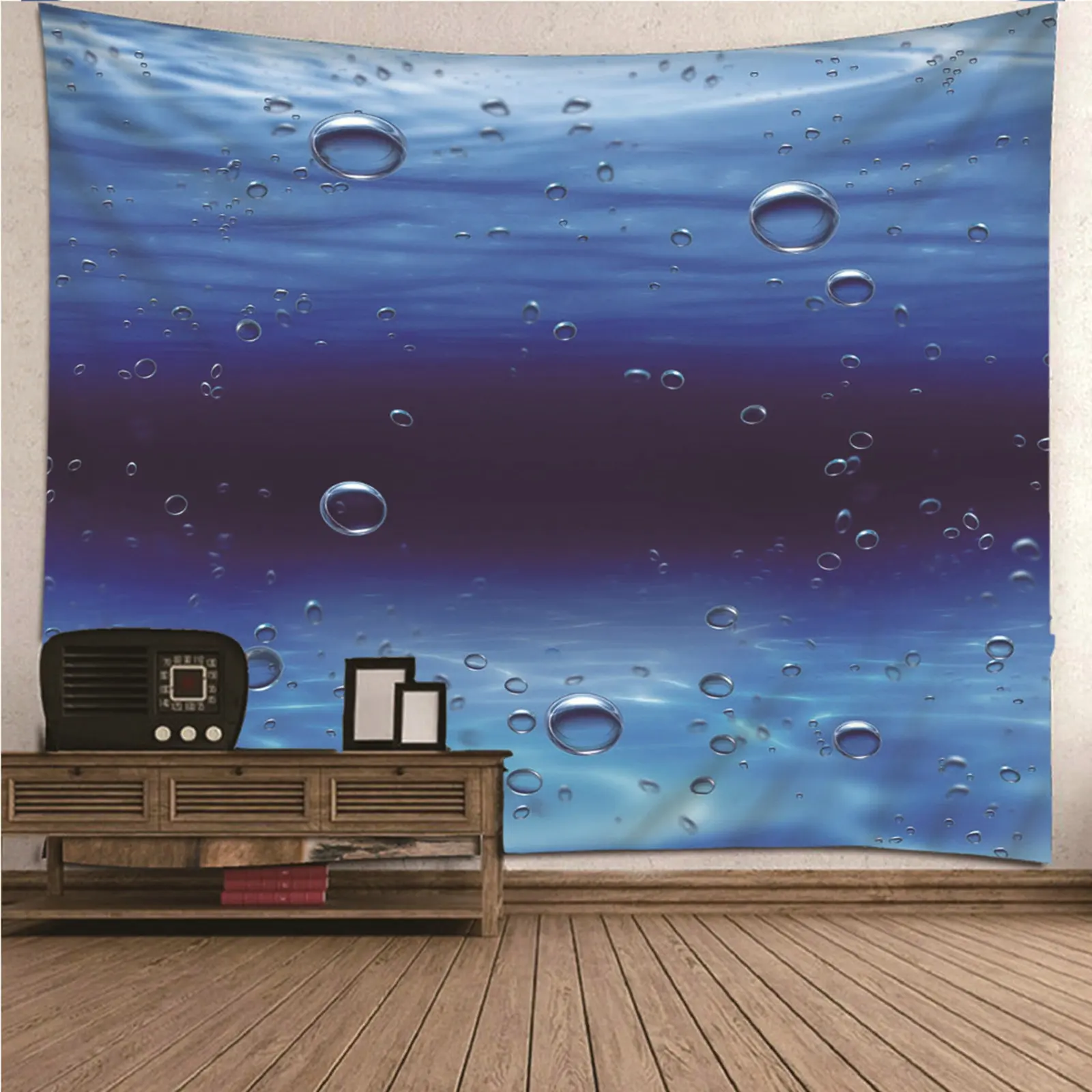 

Bedroom Tapestry Hanging Wall Decorations Trippy Mandala Hippie Minimalism Theme Water Bubble Wall Hanging Blanket Art Decor