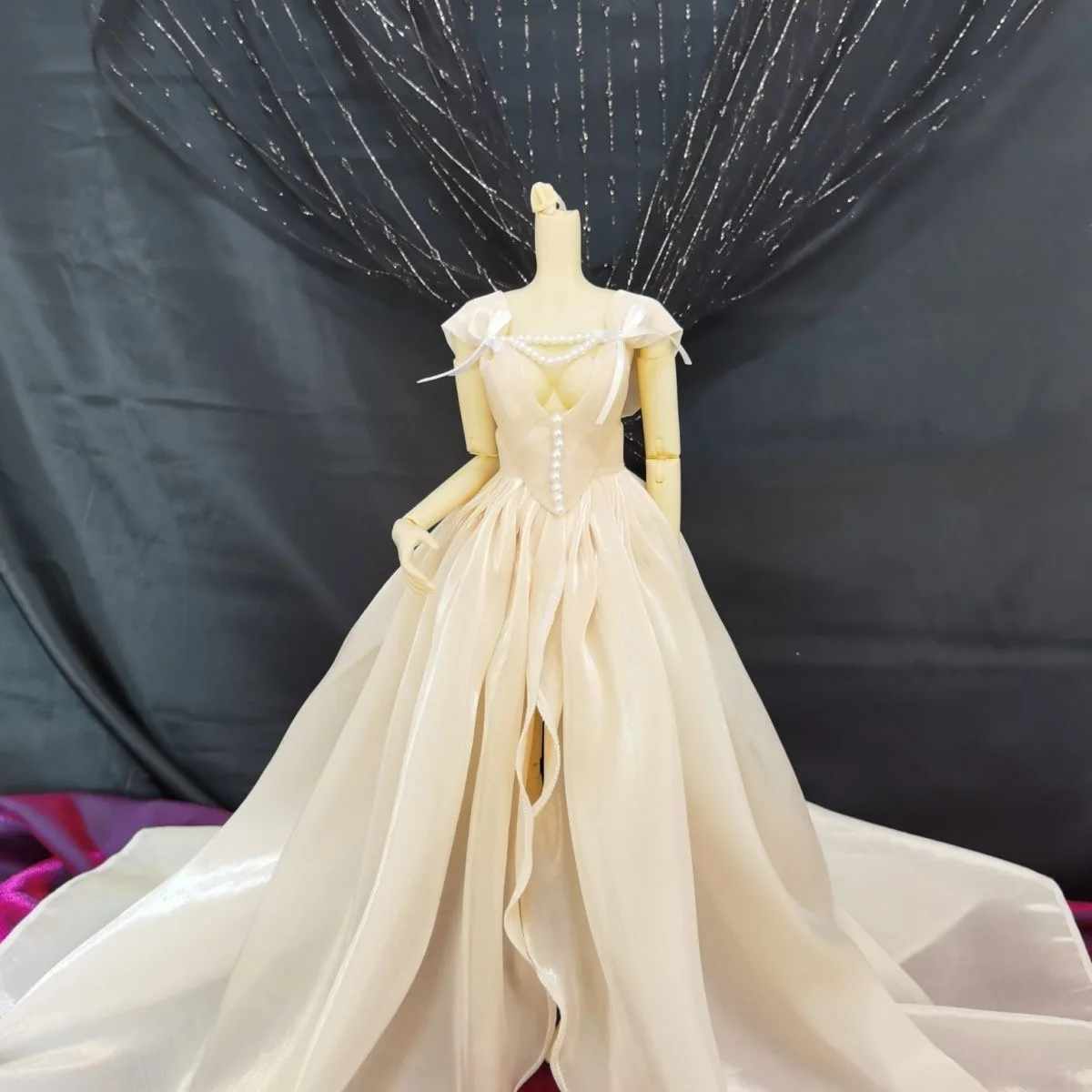 Фото Одежда для кукол 1/4 BJD, женское вечернее платье, бесплатная доставка №4