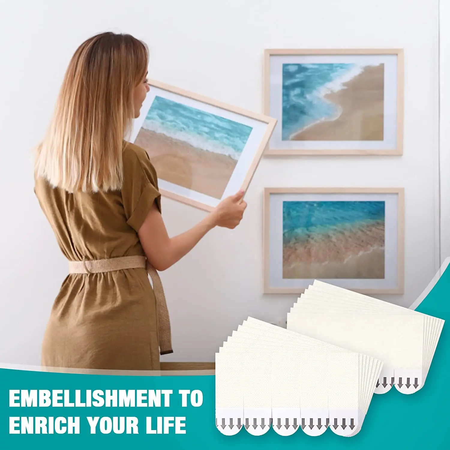 

Самоклеящаяся Двусторонняя лента с крючком для фото-рамки