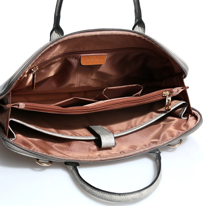 Женский портфель из натуральной кожи сумка для ноутбука 14 дюймов модный