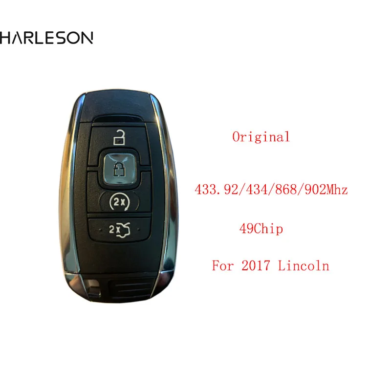 Оригинальный умный ключ 4B 433 92/434/868 МГц FSK HITAG PRO для Lincoln MKC MKZ MKX NAVIGATOR 902 2017 2018 A2C94078901 |